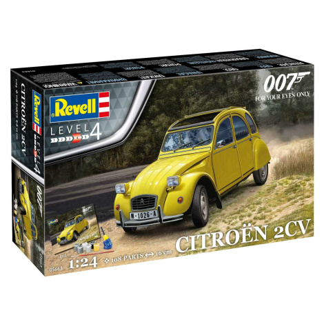Gift-Set James Bond 05663 - For Your Eyes Only Citroen 2 CV (1:24) Revell