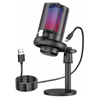 Usb mikrofon pro herní počítač Pop-Filter Funkce Ztlumit