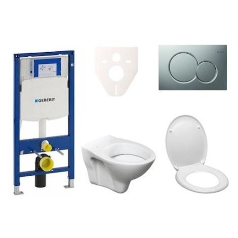 Cenově zvýhodněný závěsný WC set Geberit do lehkých stěn / předstěnová montáž+ WC S-Line S-line 