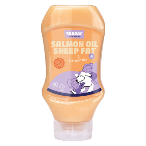 Braaaf Duo lososový olej/ovčí tuk - 500 ml