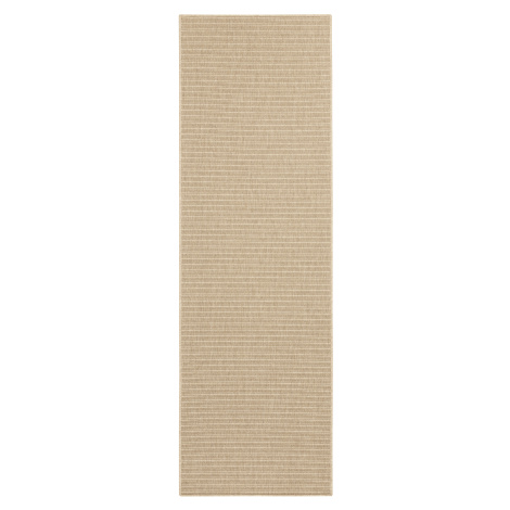 BT Carpet - Hanse Home koberce Běhoun Nature 103532 Béžová – na ven i na doma - 80x250 cm