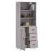 vidaXL Skříň highboard šedá sonoma 69,5 x 34 x 180 cm kompozitní dřevo