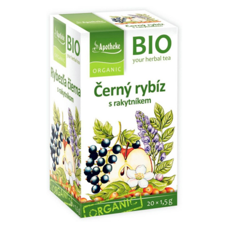 Apotheke BIO Černý rybíz s rakytníkem nálevové sáčky 20x1,5 g