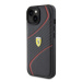 Ferrari FEHCP15SPTWK hard silikonové pouzdro iPhone 15 6.1" black Twist Metal Logo