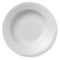 Hluboký talíř White Fluted, 21 cm - Royal Copenhagen