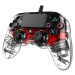 Gamepad Nacon Compact Controller Clear Red (PS4)