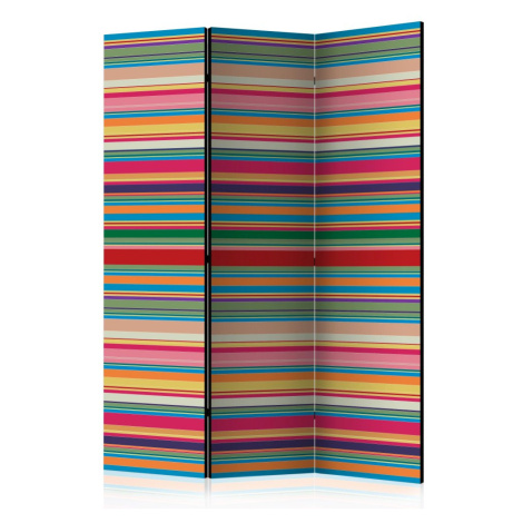 Paraván Subdued stripes Dekorhome 225x172 cm (5-dílný)