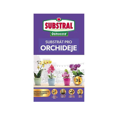 SUBSTRAL Substrát pro orchideje s hnojivem OSMOCOTE 3l