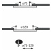 Paulmann vestavná svítidla-adaptér kov kartáčovaný pro montážní otvor 75-120mm 924.98 P 92498