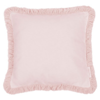Cotton & Sweets Boho čtvercový polštář s rámem pudrově růžová 40x40 cm