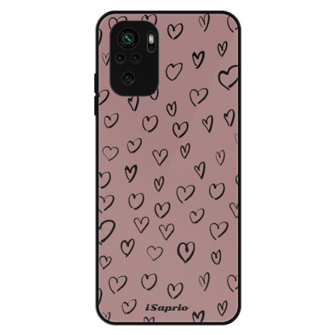 iSaprio Lesklé pouzdro Heart Dark - Xiaomi Redmi Note 10 / Note 10S
