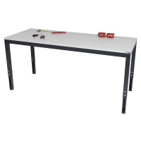 eurokraft basic Výškově přestavitelný pracovní stůl, bez nástavce, š x h 1200 x 700 mm