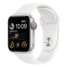 Apple Watch SE (2022) 40mm Cellular Stříbrný hliník s bílým sportovním řemínkem