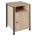 tectake 404722 noční stolek blackburn 40x42x60,5cm - Industriální dřevo tmavé, rustikální - Indu