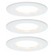 Paulmann vestavné svítidlo LED Coin Slim IP44 kruhové 6,8W bílá 3ks sada stmívatelné 938.70 P 93