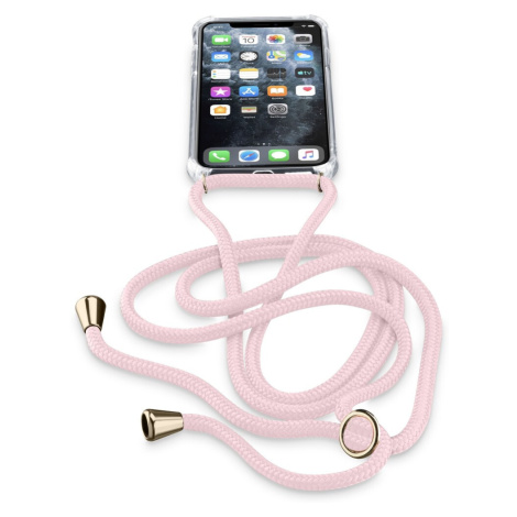 Cellularline Neck-Case se šňůrkou na krk Apple iPhone 11 Pro růžový