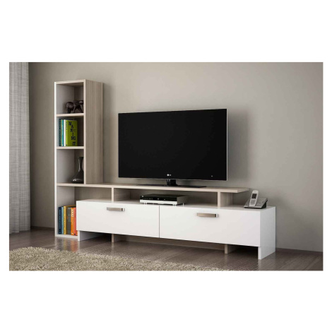 Sofahouse Designový TV stolek Haddie 168,2 cm bílý