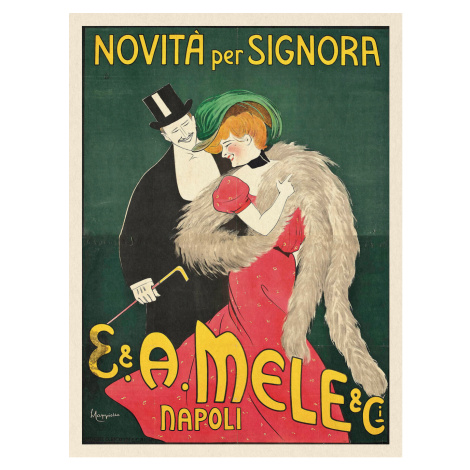 Obrazová reprodukce E & A Mele & Ci (Vintage Fashion Ad) - Leonetto Cappiello, (30 x 40 cm)