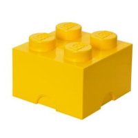 LEGO úložný box 4 - žlutá