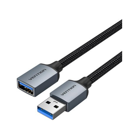 Vention Cotton Braided USB 3.0 Type A Male to Female Extension Cable 3M Gray Aluminum Alloy Type