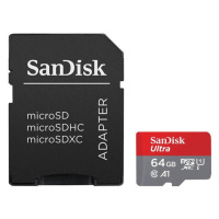 Paměťová karta SanDisk ULTRA ANDROID microSDXC 64 GB 140MB/s A1 Class 10 UHS-I + ADAPTÉR