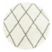 Kusový koberec Alvor Shaggy 3401 cream kruh