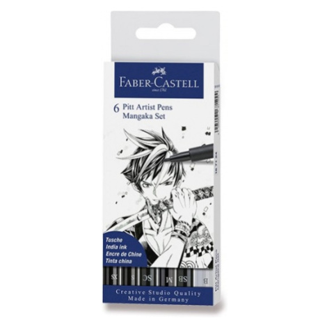 Popisovač Faber Castell Pitt Artist Pen Manga Mangaka 6ks Faber-Castell