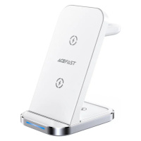 3in1 Qi inductive charger with stand Acefast E15 15W (white) (6974316281986)