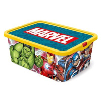 MARVEL Plastový úložný box na hračky s víkem Avengers