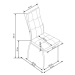 HALMAR Jídelní židle K416 černá/stříbrná
