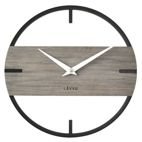 LAVVU Stylové dřevěné hodiny LOFT u , pr. 35 cm