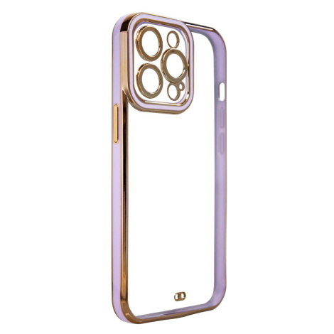 Fashion Electroplating silikonové pouzdro na iPhone 13 Pro 6.1" Purple