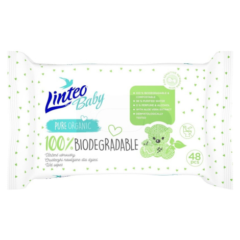 Linteo Baby Vlhčené ubrousky BIODEGRADABLE 48ks