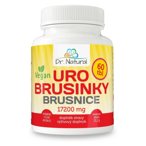 Dr.Natural URO - Brusinky 17200 mg, 60 tbl. Dr. Natural