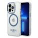 Kryt Guess iPhone 14 Pro Max 6,7" blue hard case Metal Outline Magsafe (GUHMP14XHTRMB)