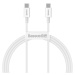 Kabel USB-C na USB-C Baseus Superior Series, 100 W, 1 m (bílý)