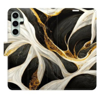 iSaprio flip pouzdro BlackGold Marble pro Samsung Galaxy S23 FE