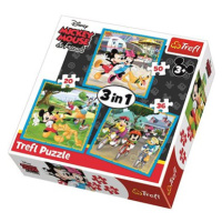 Trefl Puzzle Mickey Mouse a přátelé 3v1 (20,36,50 dílků)