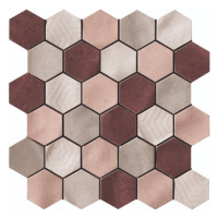 Mozaika Cir Materia Prima mix pink hexagon 27x27 cm lesk 10699221