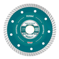 Total-Tools kotouč diamantový řezný, ultra tenký, mokré řezání, 115 mm, industrial