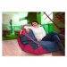 BEANBAG Sedací vak 189x140 duo pink - jeans