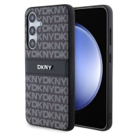 DKNY PC/TPU Repeat Pattern Tonal Stripe kryt Samsung S24 černý