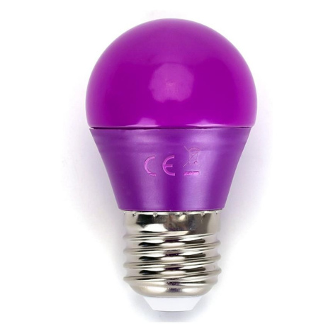 B.V. LED Žárovka G45 E27/4W/230V fialová