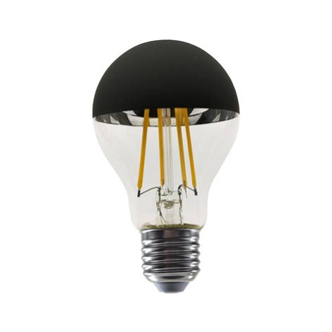 Diolamp LED Filament zrcadlová žárovka A60 8W/230V/E27/2700K/900Lm/180°/DIM, černý vrchlík