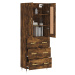 vidaXL Skříň highboard kouřový dub 69,5 x 34 x 180 cm kompozitní dřevo