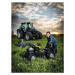 Rollytoys Šlapací traktor Farmtrac Deutz Agrotron Warrior s předním nakladačem