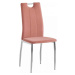Tempo Kondela Jídelní židle OLIVA NEW - růžová /chrom + kupón KONDELA10 na okamžitou slevu 3% (k