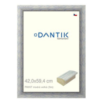 DANTIK rámeček 42 × 59,4, PAINT modrý velký plexi čiré