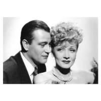 Fotografie John Wayne And Marlene Dietrich, 40 × 26.7 cm