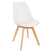 Sada 2 bílých židlí s bukovými nohami Bonami Essentials Retro